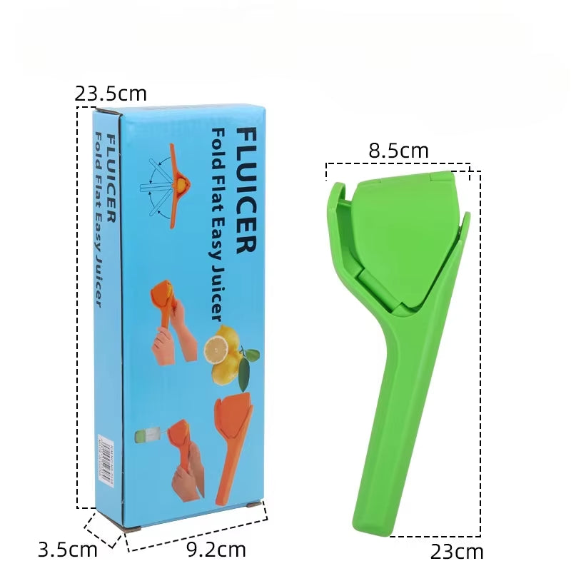 Max Juice Extraction Lemon Lime Squeezer Easytouse Flat Lemon Squeezer with Leverage Squeezer with Built in Strainer Yellow