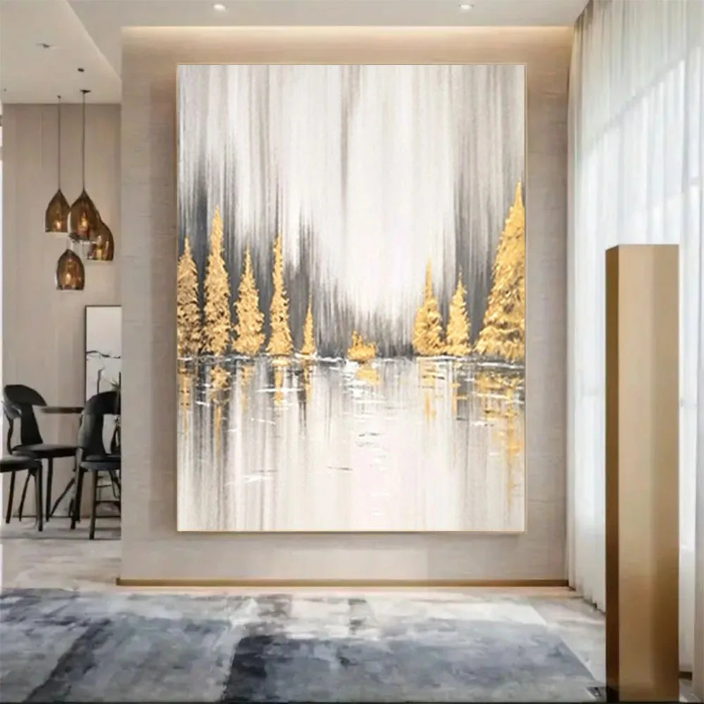 New Design Vertical Abstract Oil Painting 100% Handmade Famous Canvas Pictures Copy Blue Ocean Modern Wall Art for Home Decor