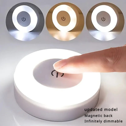 USB Rechargeable LED Night Light – Touch Sensor, Warm & Soft Lighting