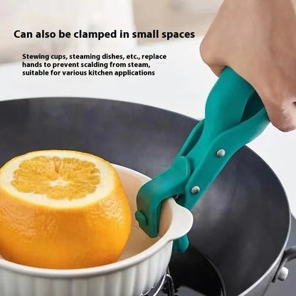 Silicone anti - Scald Kitchen Clip, One - Handed Multi - Angle, for Steaming/Bowls/Plates Clamp Kitchen Gadget