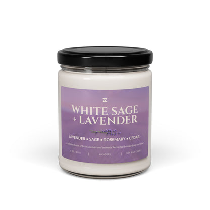 Scented Soy Wax Candle – 9oz Glass Jar