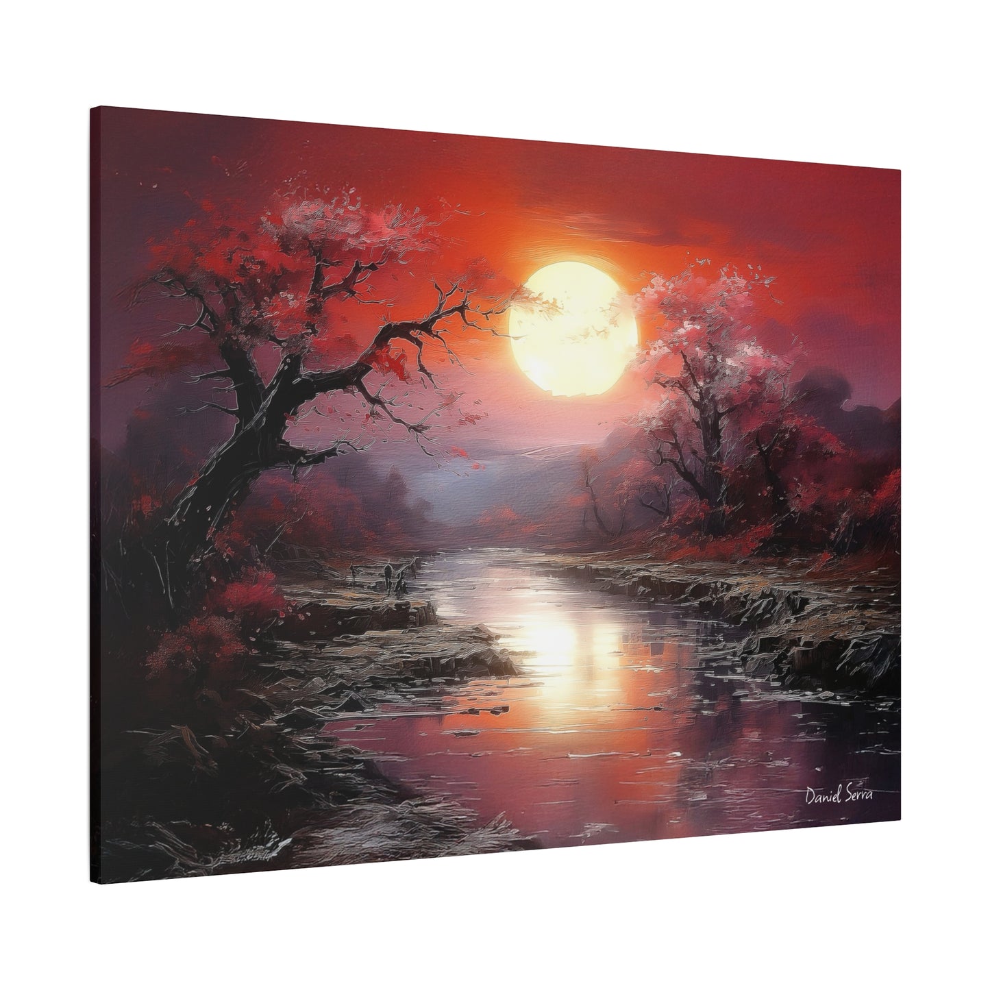 Crimson Serenity (Matte Canvas, Stretched, 1.25")