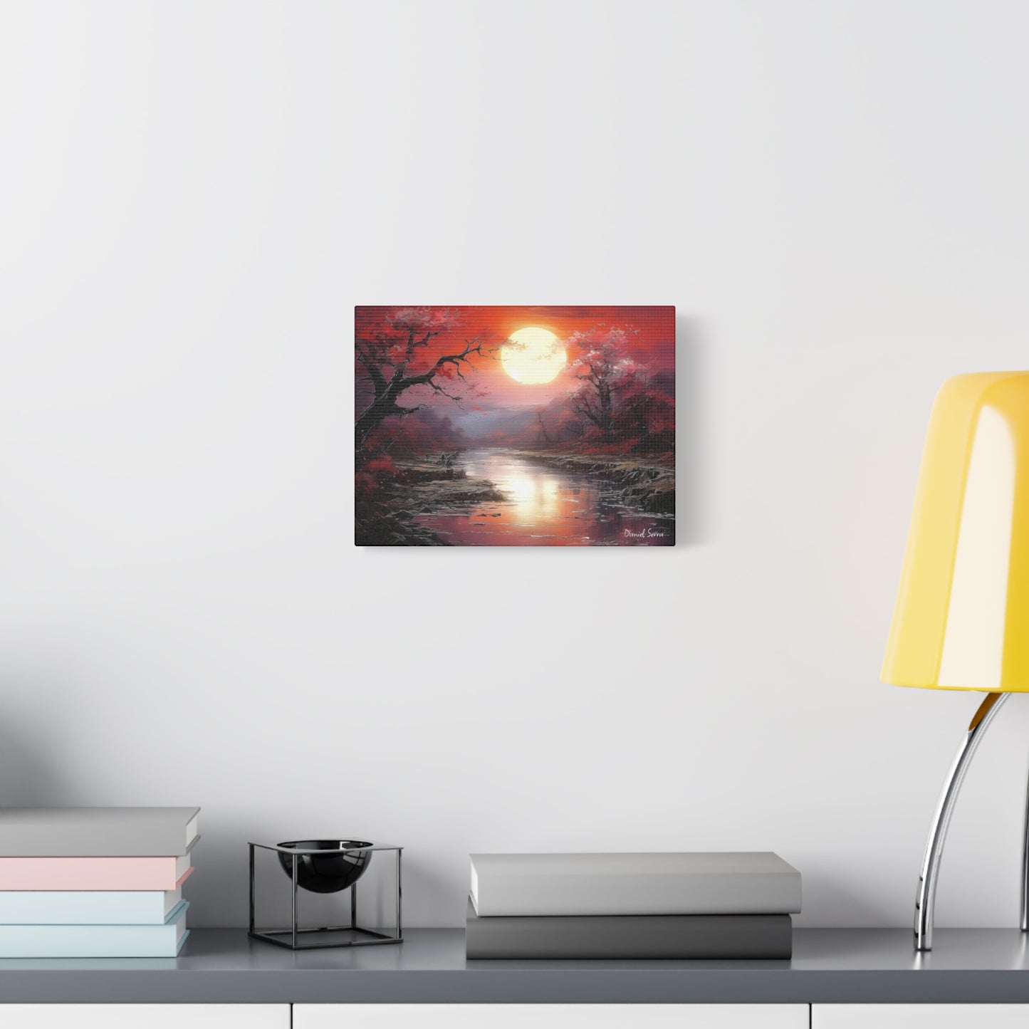 Crimson Serenity (Matte Canvas, Stretched, 1.25")