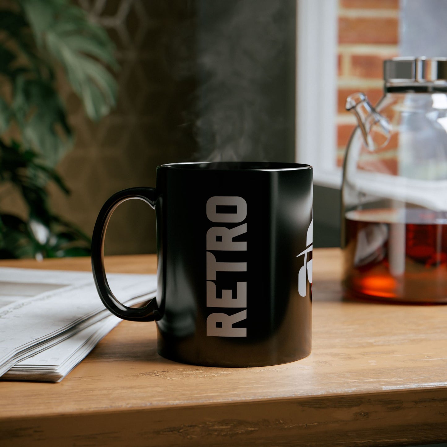 ZE | RETRO – Interactive Ceramic Mug with Spotify QR Code