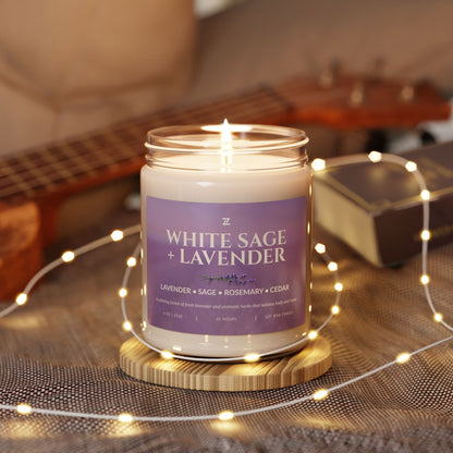 Scented Soy Wax Candle – 9oz Glass Jar
