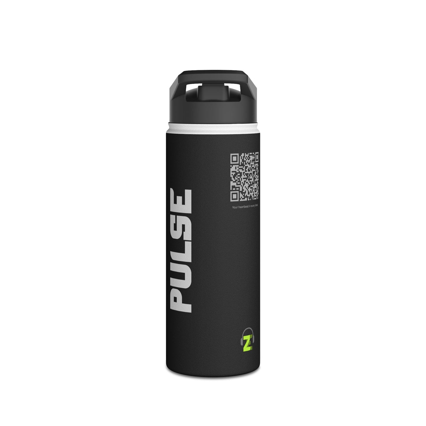 ZE | PULSE – Interactive Stainless Steel Bottle with Spotify QR Code