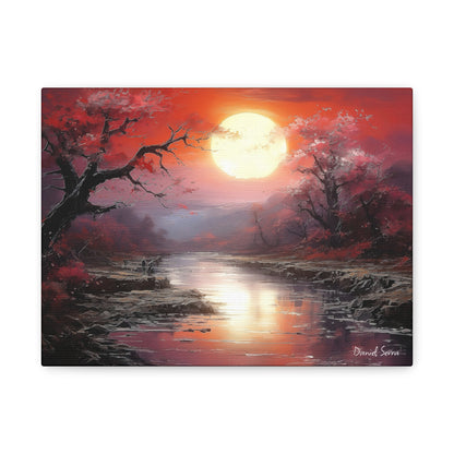 Crimson Serenity (Matte Canvas, Stretched, 1.25")