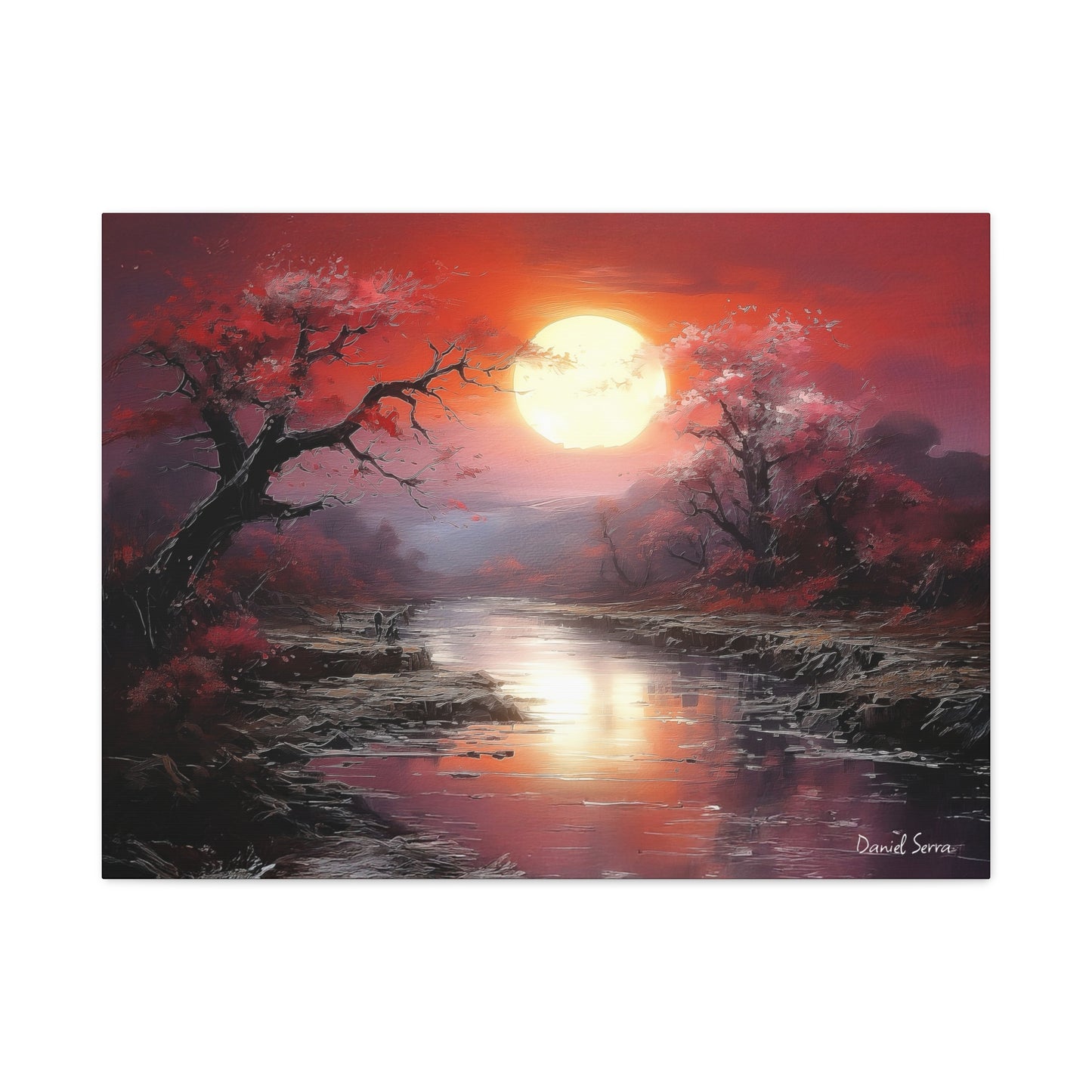 Crimson Serenity (Matte Canvas, Stretched, 1.25")