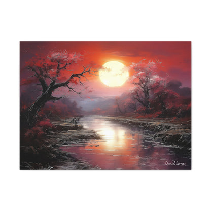 Crimson Serenity (Matte Canvas, Stretched, 1.25")