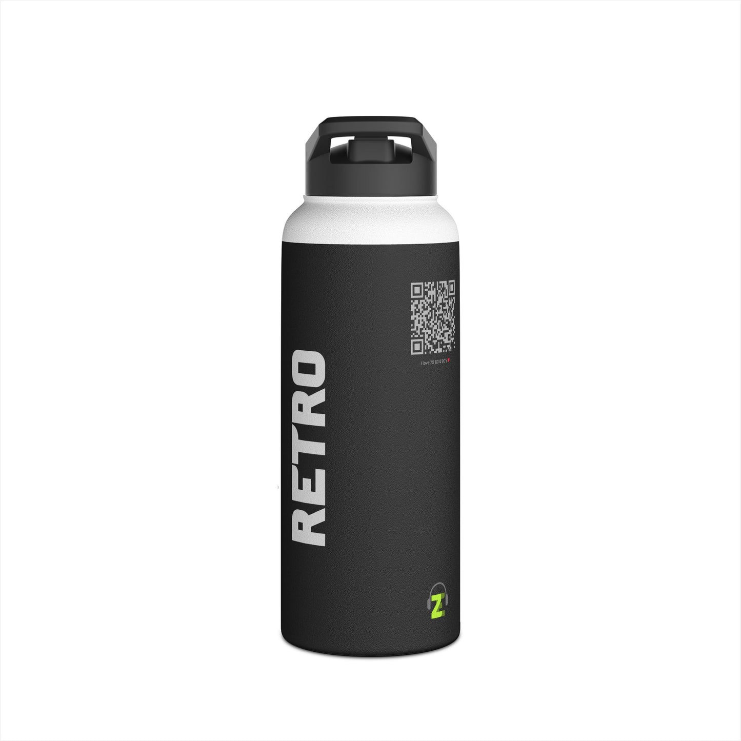 ZE | RETRO – Interactive Stainless Steel Bottle with Spotify QR Code