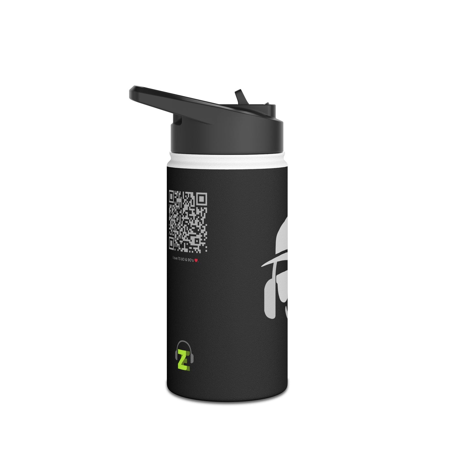 ZE | RETRO – Interactive Stainless Steel Bottle with Spotify QR Code