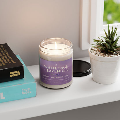 Scented Soy Wax Candle – 9oz Glass Jar