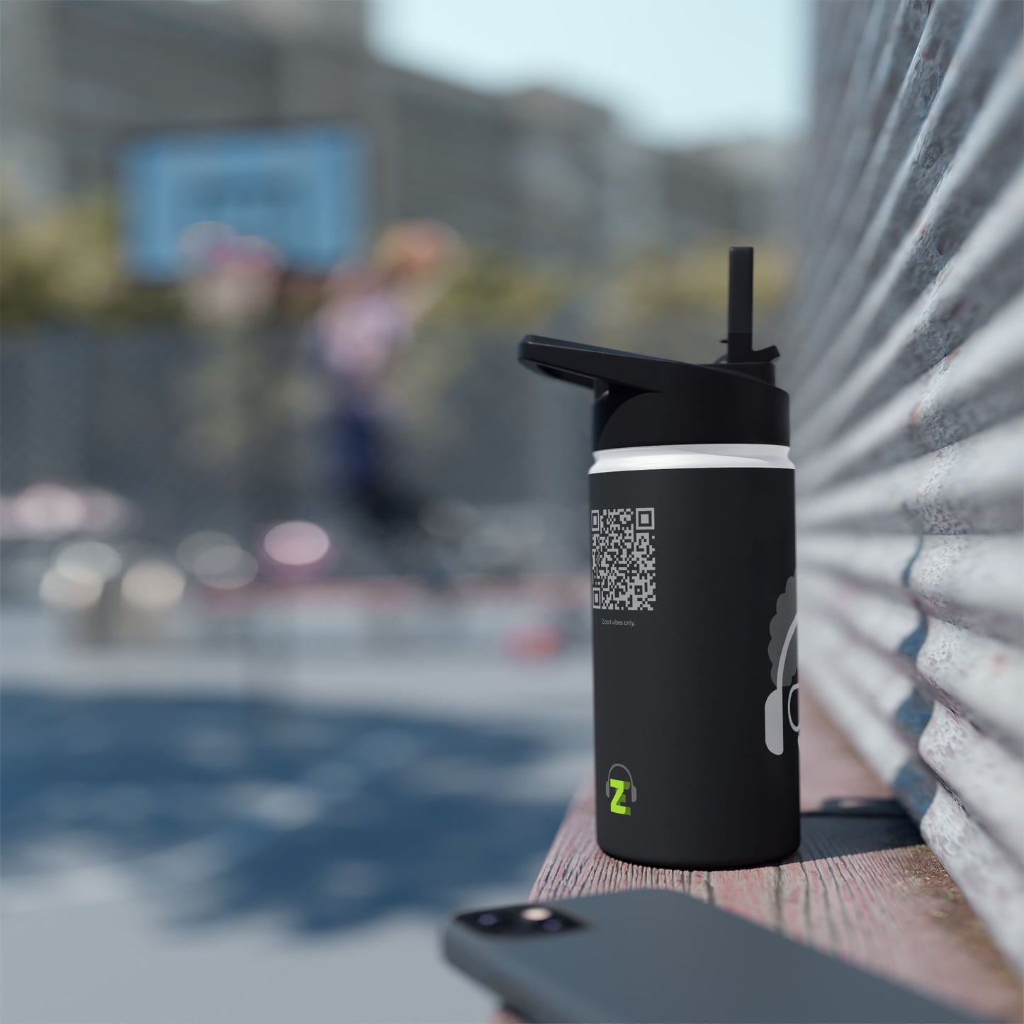 ZE | VIBE – Interactive Stainless Steel Bottle with Spotify QR Code