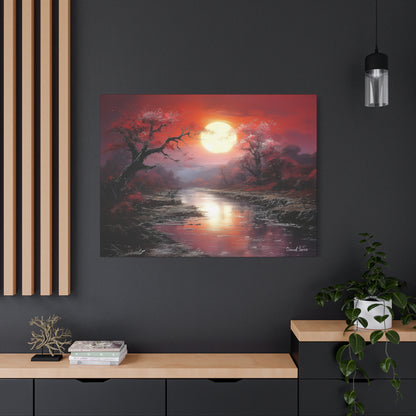 Crimson Serenity (Matte Canvas, Stretched, 1.25")