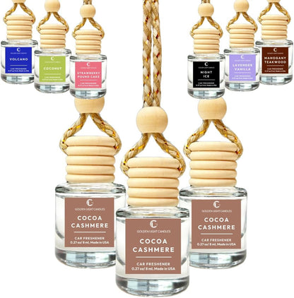 Car Air Freshener Hanging (Pack of 2) | Pistachio and Salted Caramel Car Scent | Cute Car Fragance Oil Diffuser | Car Fresheners for Women and Men | Made in USA | Buy 2+ and save 33%*