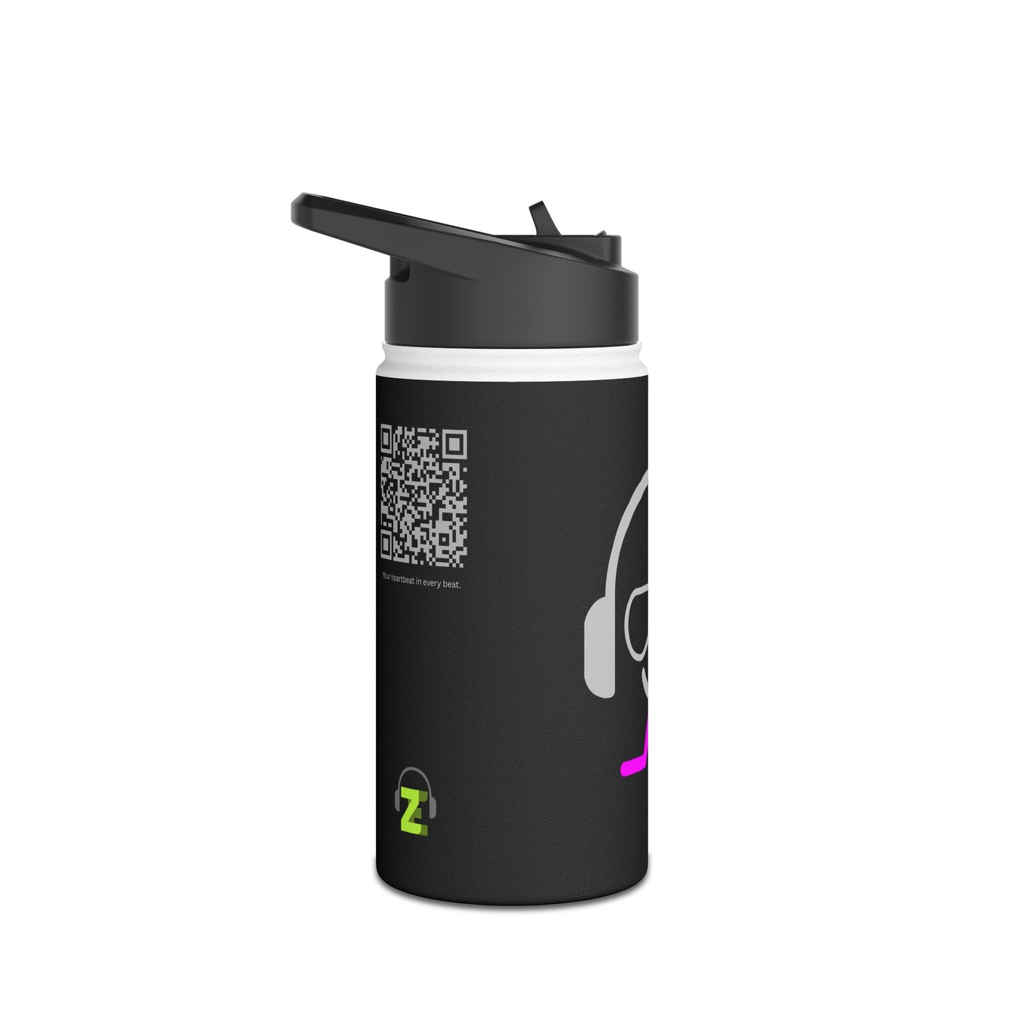 ZE | PULSE – Interactive Stainless Steel Bottle with Spotify QR Code