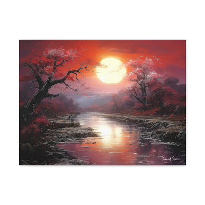 Crimson Serenity (Matte Canvas, Stretched, 1.25")