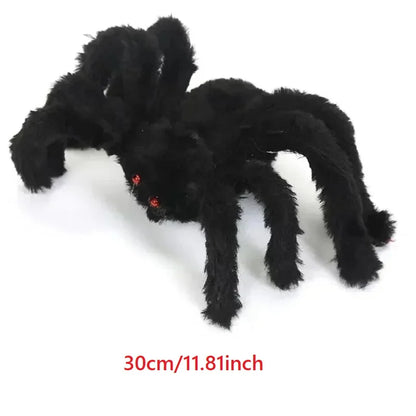 1/3Pcs Giant Black Plush Spider Halloween Decorations Outdoor Scary Large Spiders Halloween Party Bar Haunted House Horror Props