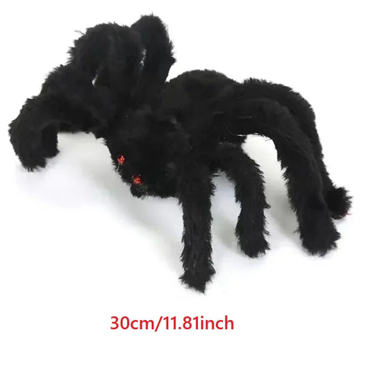 1/3Pcs Giant Black Plush Spider Halloween Decorations Outdoor Scary Large Spiders Halloween Party Bar Haunted House Horror Props