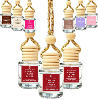 Car Air Freshener Hanging (Pack of 2) | Pistachio and Salted Caramel Car Scent | Cute Car Fragance Oil Diffuser | Car Fresheners for Women and Men | Made in USA | Buy 2+ and save 33%*
