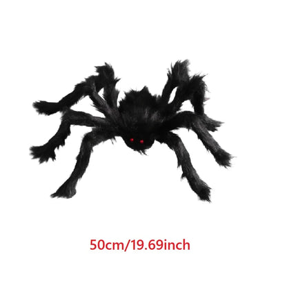 1/3Pcs Giant Black Plush Spider Halloween Decorations Outdoor Scary Large Spiders Halloween Party Bar Haunted House Horror Props