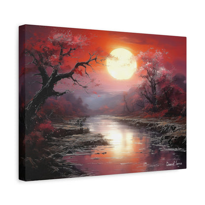 Crimson Serenity (Matte Canvas, Stretched, 1.25")