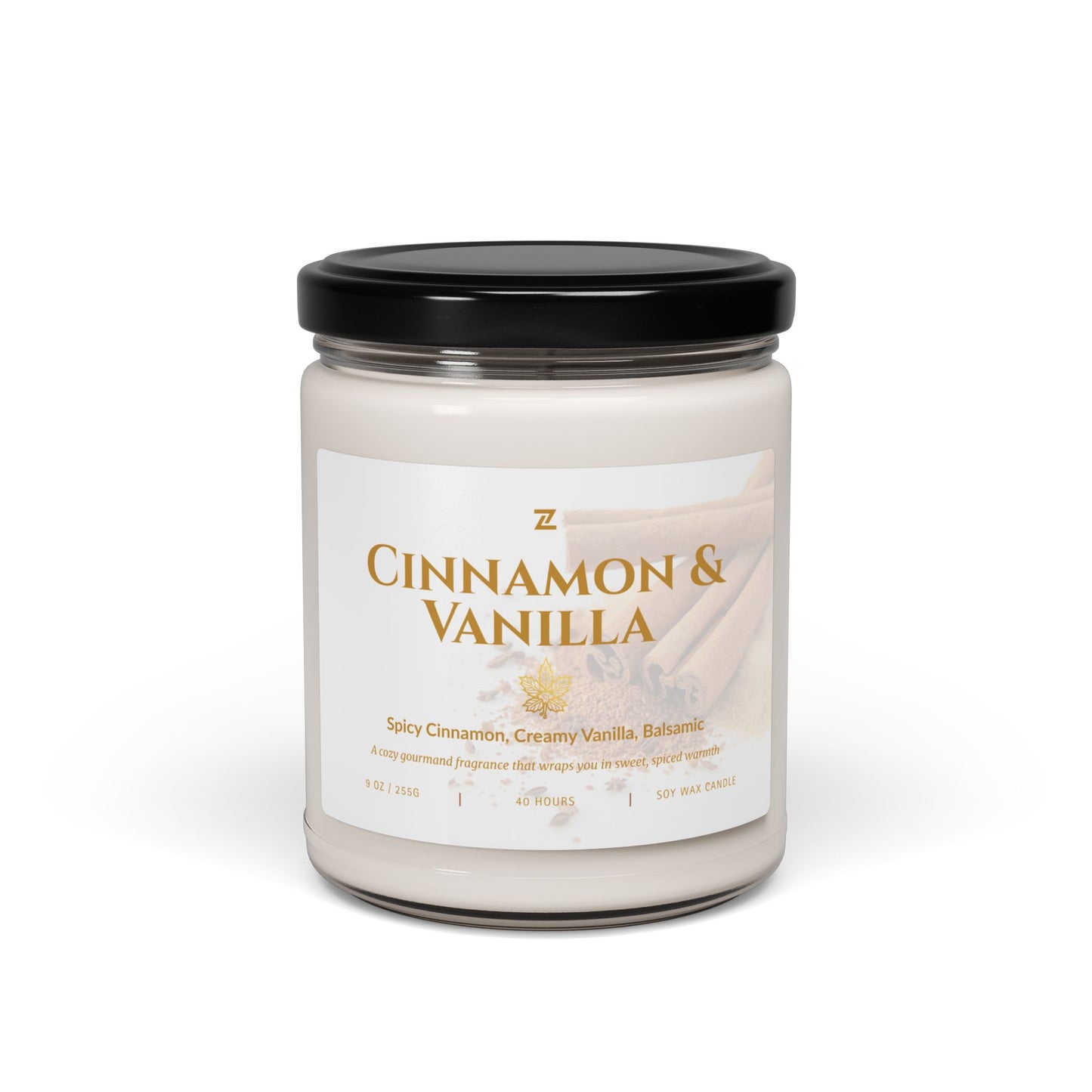 Scented Soy Wax Candle – 9oz Glass Jar