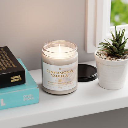 Scented Soy Wax Candle – 9oz Glass Jar