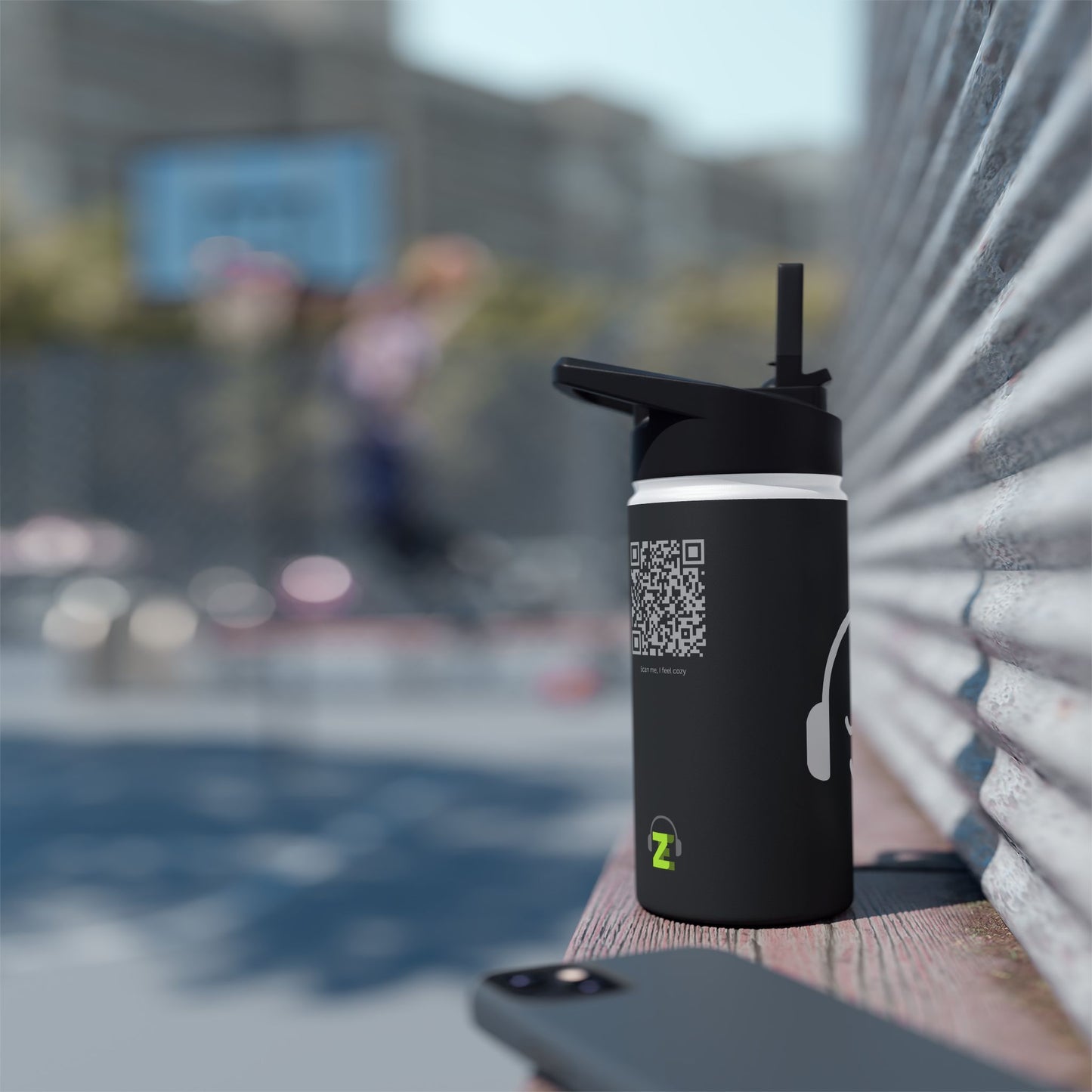 ZE | COZY – Interactive Stainless Steel Bottle with Spotify QR Code
