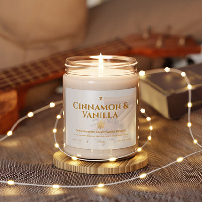 Scented Soy Wax Candle – 9oz Glass Jar