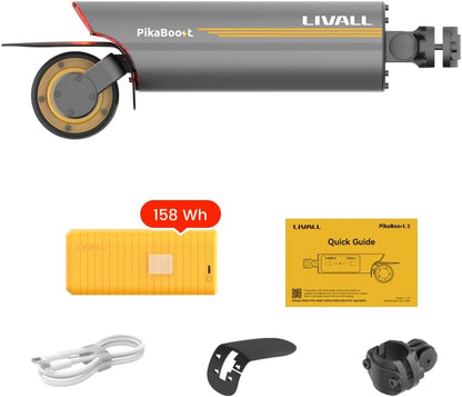Lite Pikaboost2 E-Bike Assist Kit with 158WH Battery – Pure Assist Function, Easy Installation, DIY Electric Bike Conversion for Mountain/Road Bikes