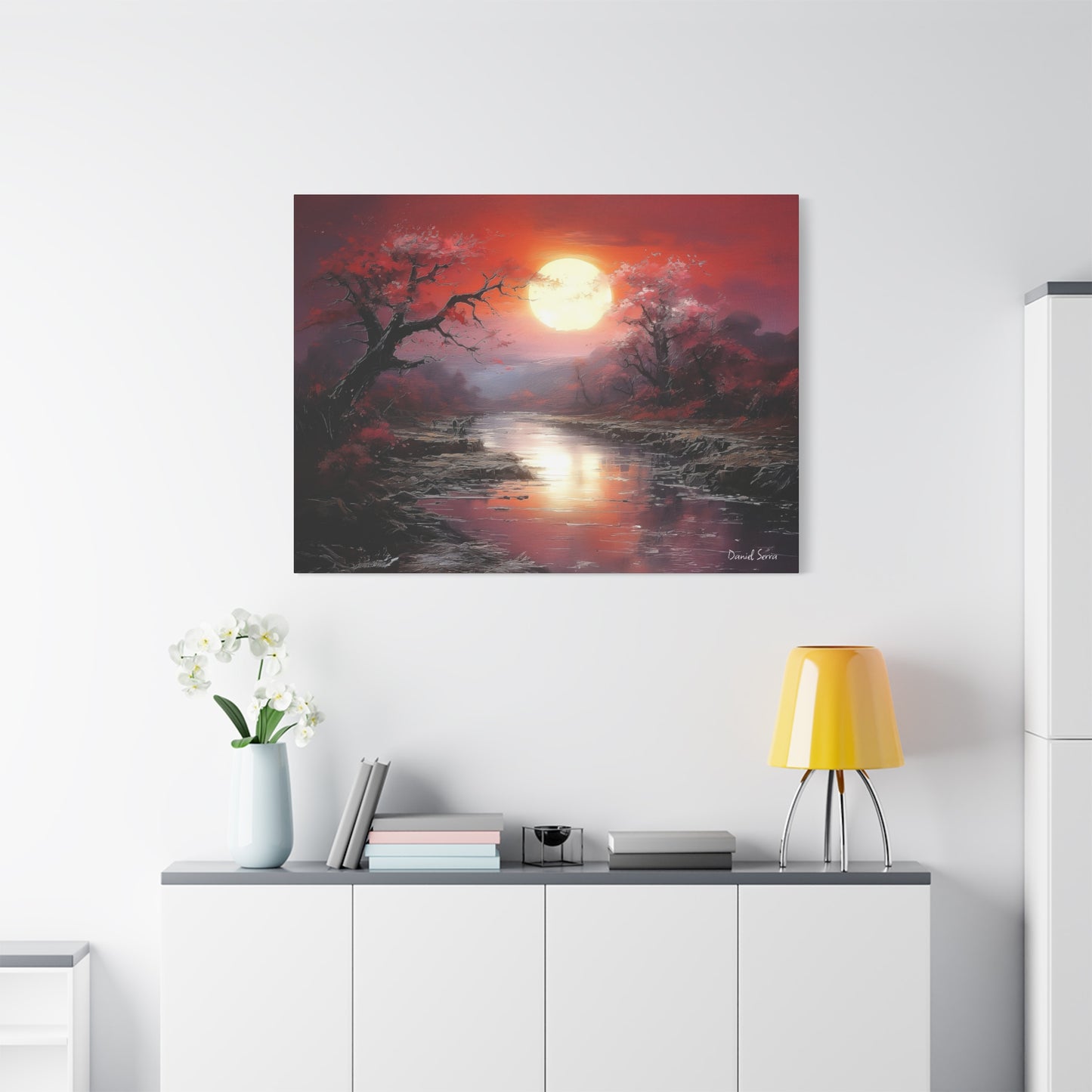 Crimson Serenity (Matte Canvas, Stretched, 1.25")