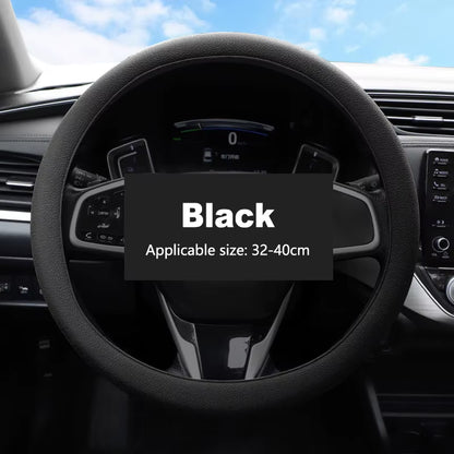 Car Universal Silicone Steering Wheel Cover Elastic Glove Cover Texture Soft Multi Auto Decoration DIY Car Accessories Tools New
