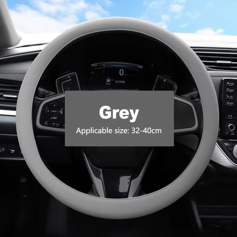 Car Universal Silicone Steering Wheel Cover Elastic Glove Cover Texture Soft Multi Auto Decoration DIY Car Accessories Tools New