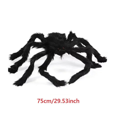 1/3Pcs Giant Black Plush Spider Halloween Decorations Outdoor Scary Large Spiders Halloween Party Bar Haunted House Horror Props