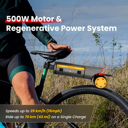 220Wh Pikaboost 2 E-Bike Rear Wheel Conversion Kit with 220Wh Battery, Electric Bike Conversion Kit with LED & App Control for Road Bikes