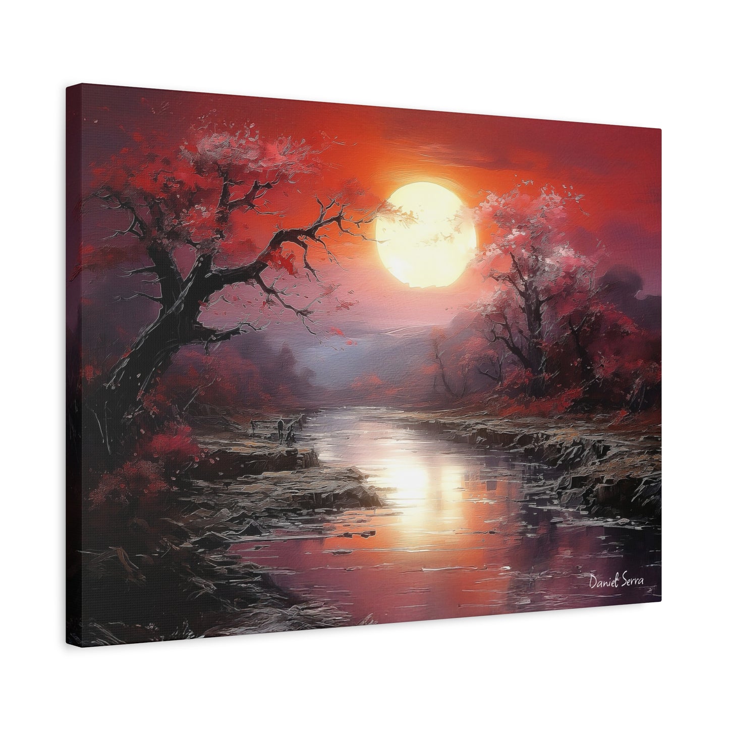 Crimson Serenity (Matte Canvas, Stretched, 1.25")