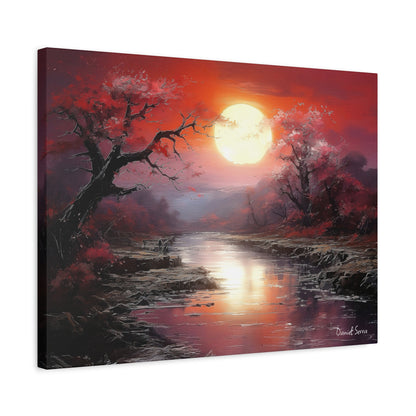 Crimson Serenity (Matte Canvas, Stretched, 1.25")