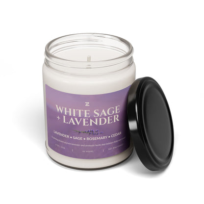 Scented Soy Wax Candle – 9oz Glass Jar