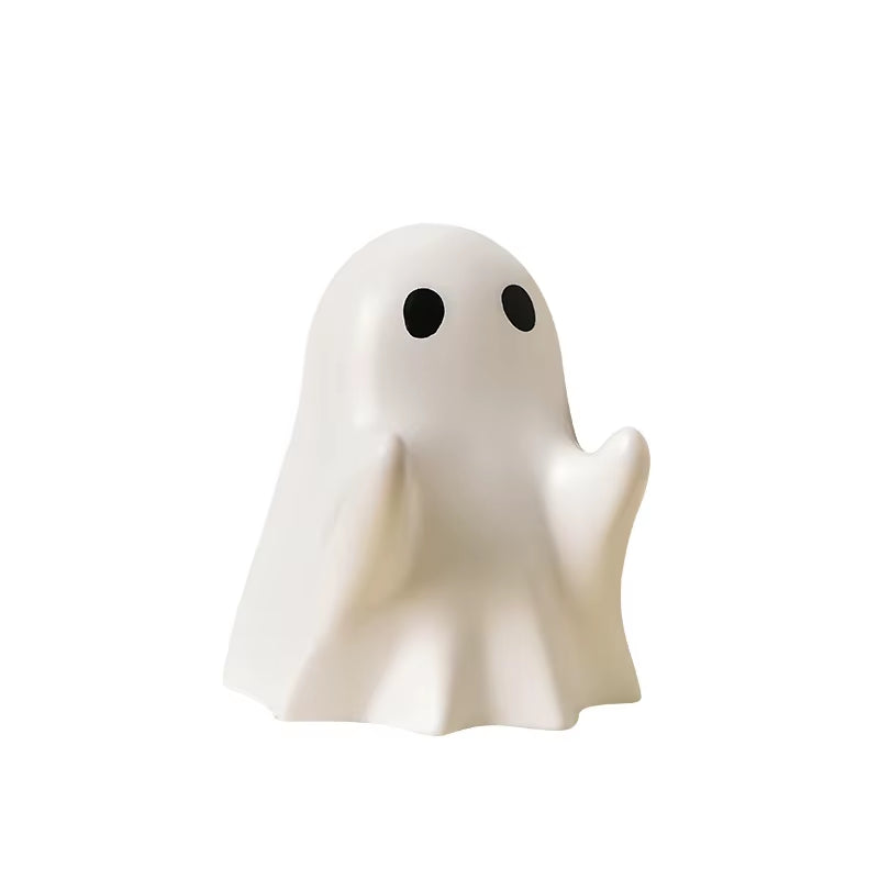 Halloween Cute Ghost Ornament Creative Desktop Decoration for Friends Birthday Gift Funny Pen Holder