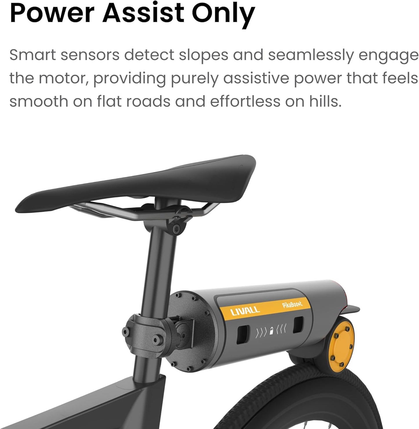 Lite Pikaboost2 E-Bike Assist Kit with 158WH Battery – Pure Assist Function, Easy Installation, DIY Electric Bike Conversion for Mountain/Road Bikes