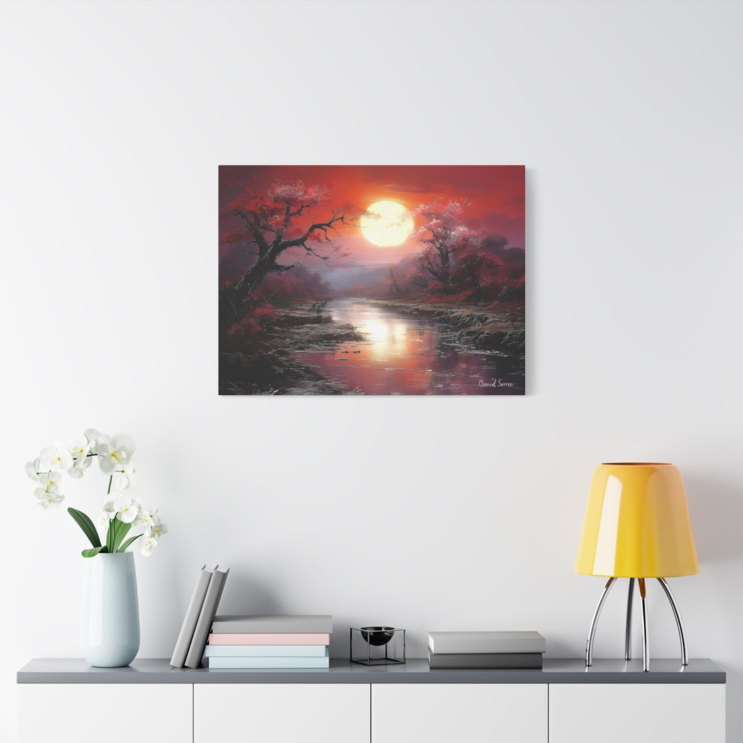 Crimson Serenity (Matte Canvas, Stretched, 1.25")