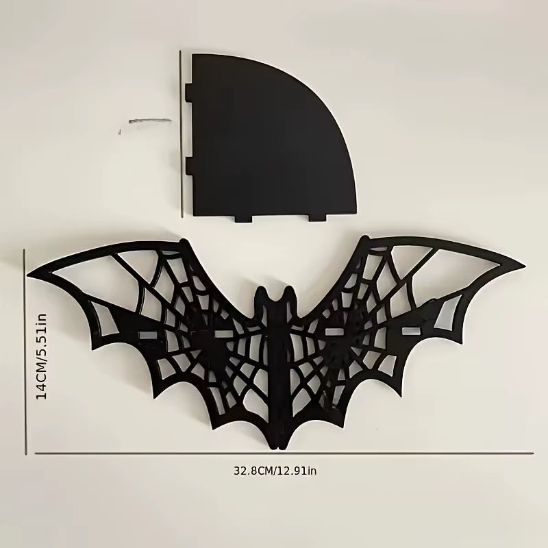 1Pcs Floating Animal Display Shelf, Wall Shelf, Corner Hollowing Creative Shape Storage Shelf, Home Decoration,Used in Halloween