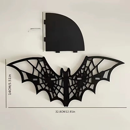 1Pcs Floating Animal Display Shelf, Wall Shelf, Corner Hollowing Creative Shape Storage Shelf, Home Decoration,Used in Halloween