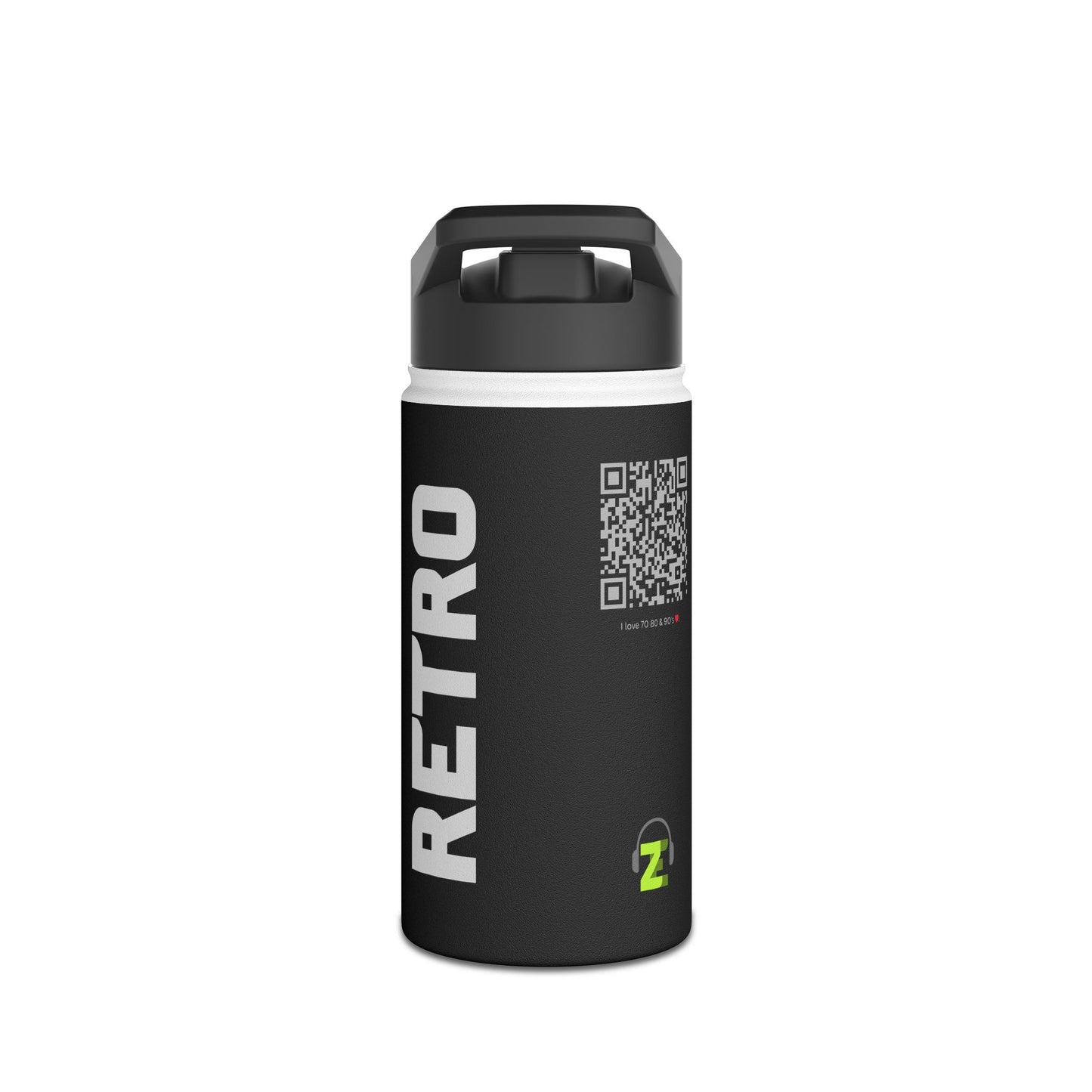 ZE | RETRO – Interactive Stainless Steel Bottle with Spotify QR Code
