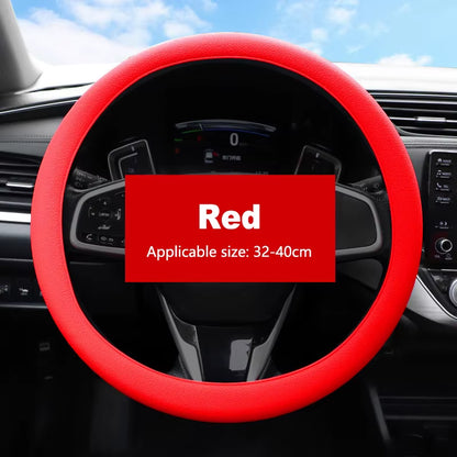 Car Universal Silicone Steering Wheel Cover Elastic Glove Cover Texture Soft Multi Auto Decoration DIY Car Accessories Tools New