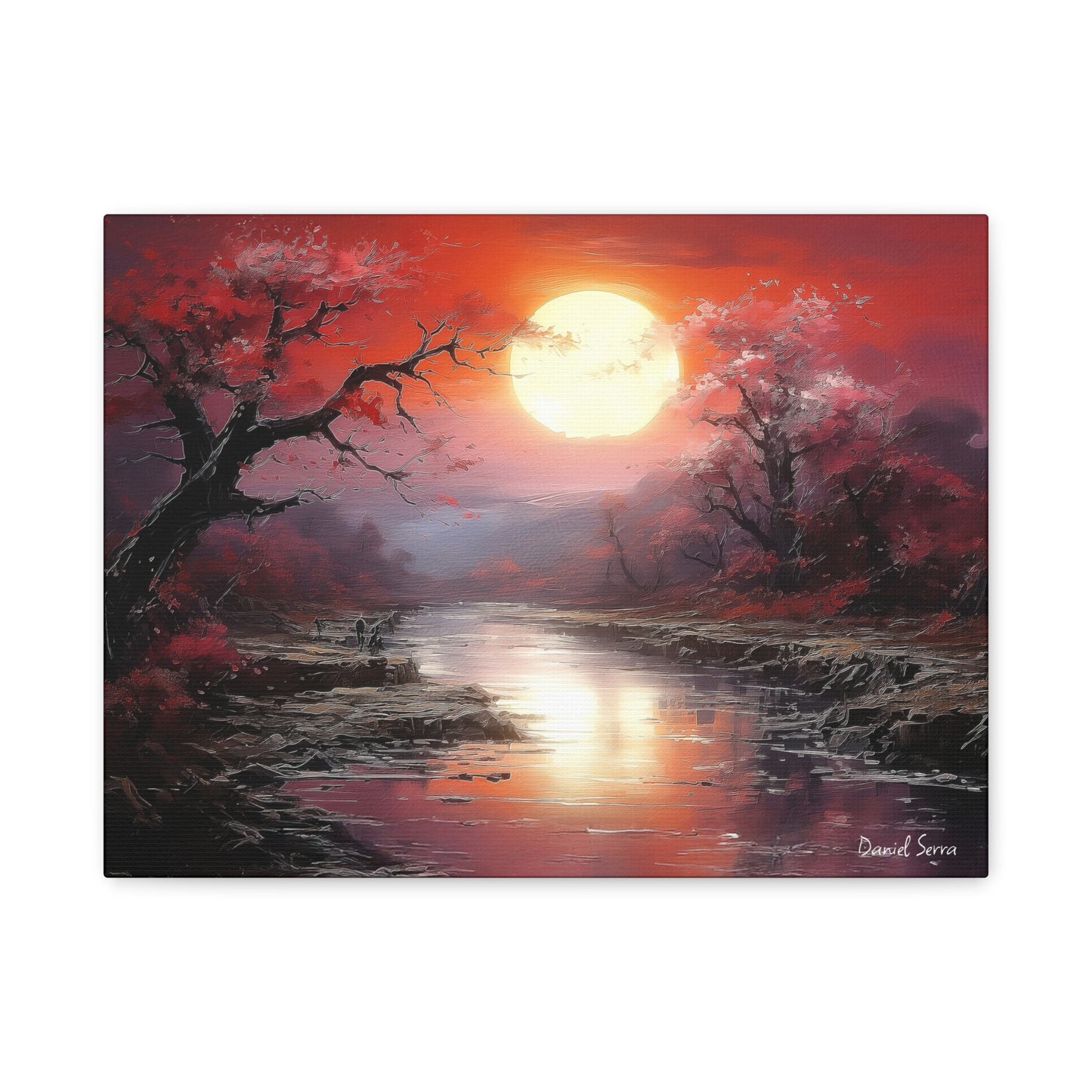 Crimson Serenity (Matte Canvas, Stretched, 1.25")