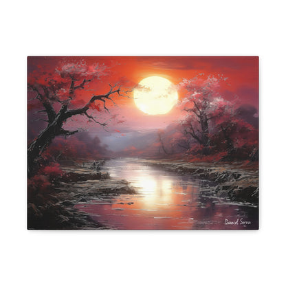 Crimson Serenity (Matte Canvas, Stretched, 1.25")