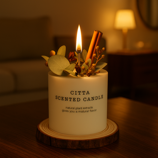 10Cm Soy Wax Scented Candle Romantic Pillar Candle Home Fragrance Decor Wedding Holiday Gift Body Relax Stress Relief Candles