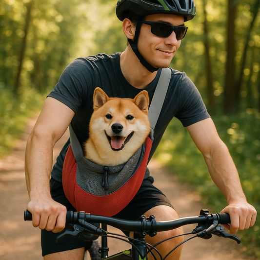 Pet Carrier Sling for Small Dogs, Cats & Rabbits – Hands-Free, Breathable, Comfortable Travel Bag